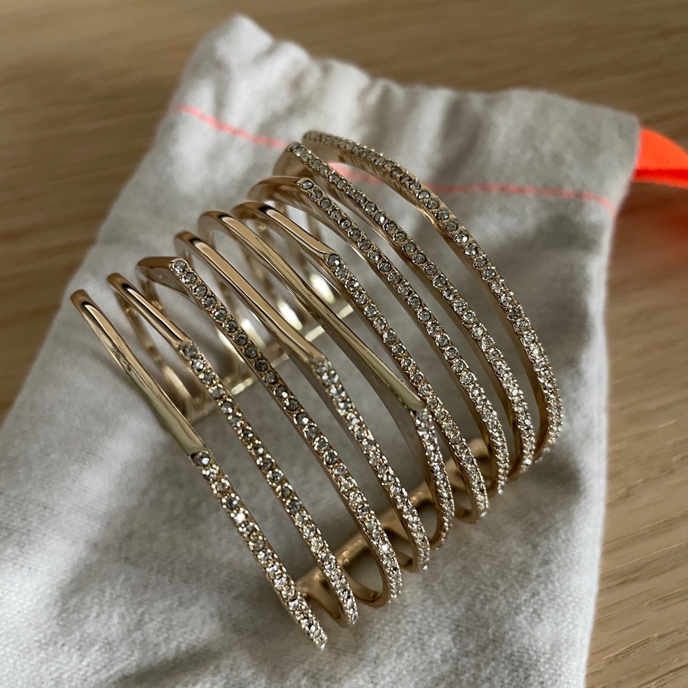 Alexis Bittar
Crystal Encrusted Origami Cuff Bracelet
